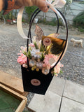Canasta Floral en Vela